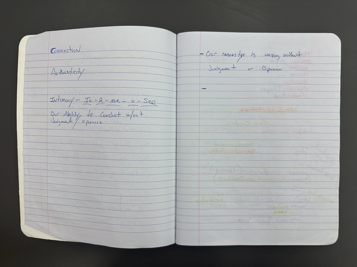 A page from Standing Bears' journals