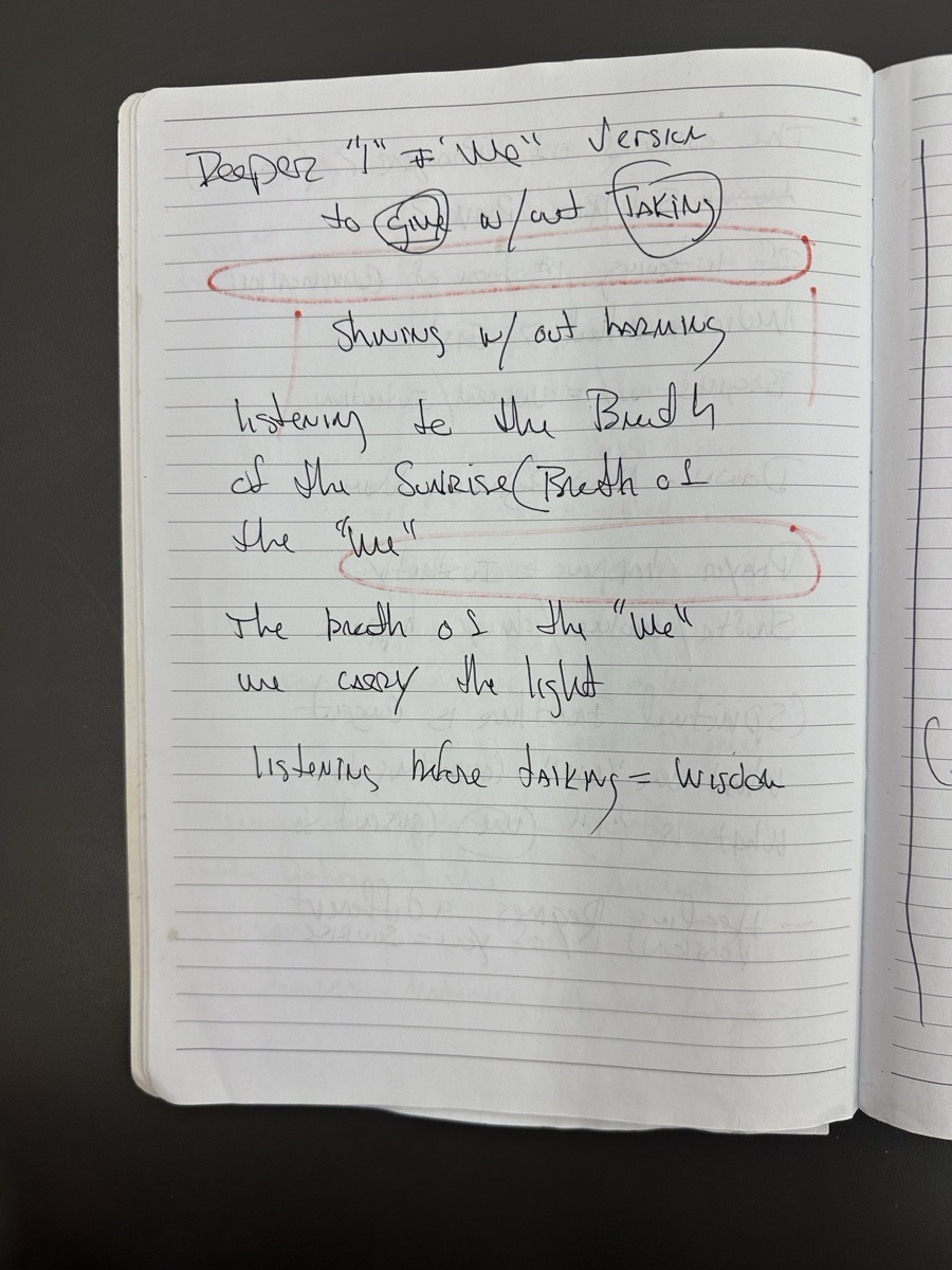 A page from Standing Bears' journals